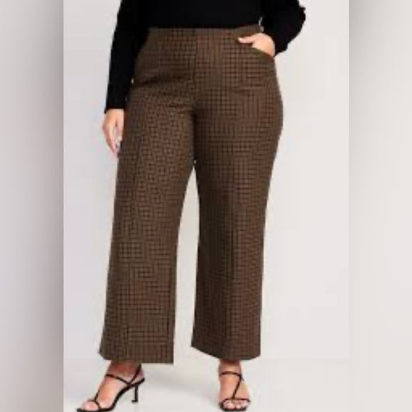 Wide leg houndstooth pants - Picture 3 of 8